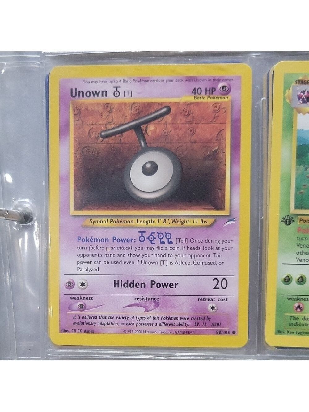 Pokemon Unown Card